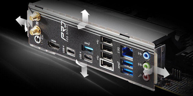 Flexible Integrated I/O Shield